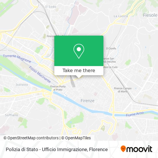 Polizia di Stato - Ufficio Immigrazione map