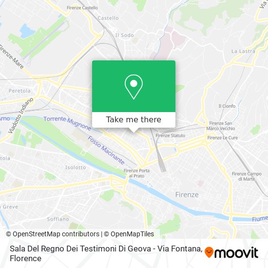 Sala Del Regno Dei Testimoni Di Geova - Via Fontana map