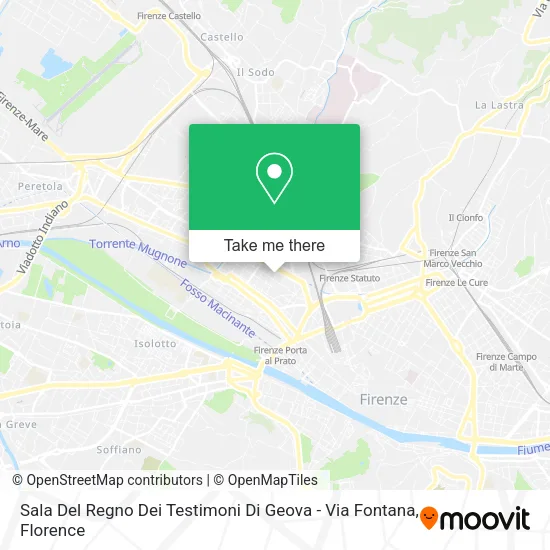 Sala Del Regno Dei Testimoni Di Geova - Via Fontana map