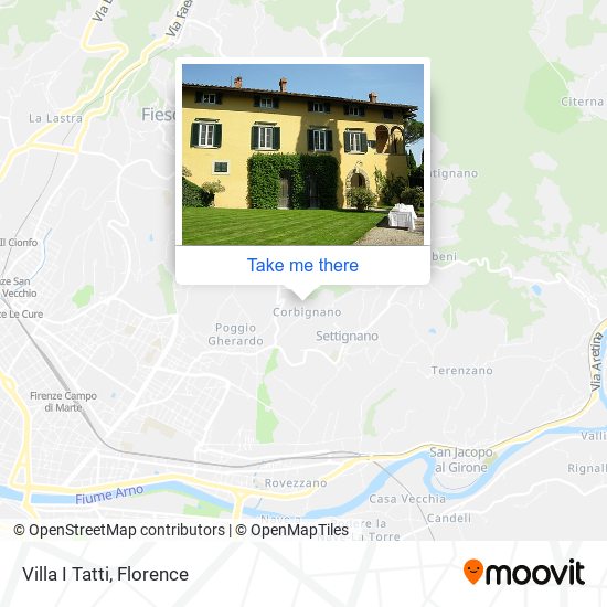 Villa I Tatti map