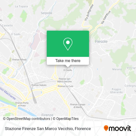 Stazione Firenze San Marco Vecchio map