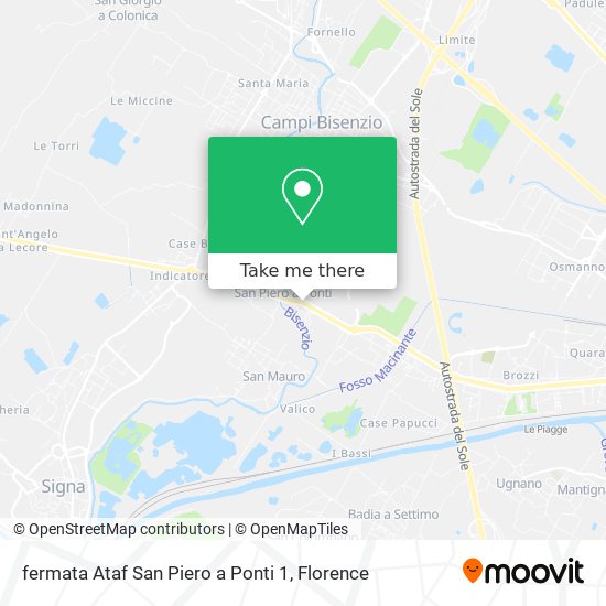 fermata Ataf San Piero a Ponti 1 map