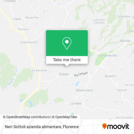Neri Sottoli azienda alimentare map