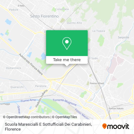 Scuola Marescialli E Sottufficiali Dei Carabinieri map