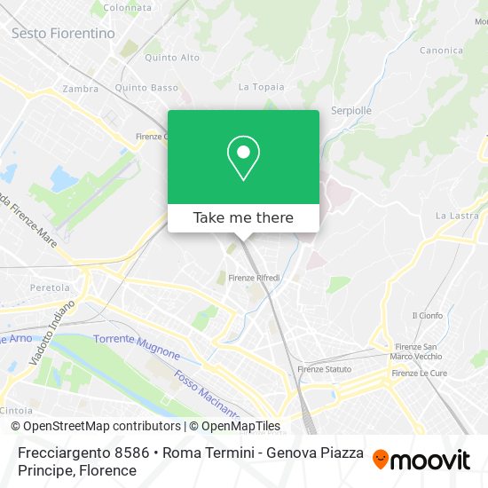 Frecciargento 8586 • Roma Termini - Genova Piazza Principe map