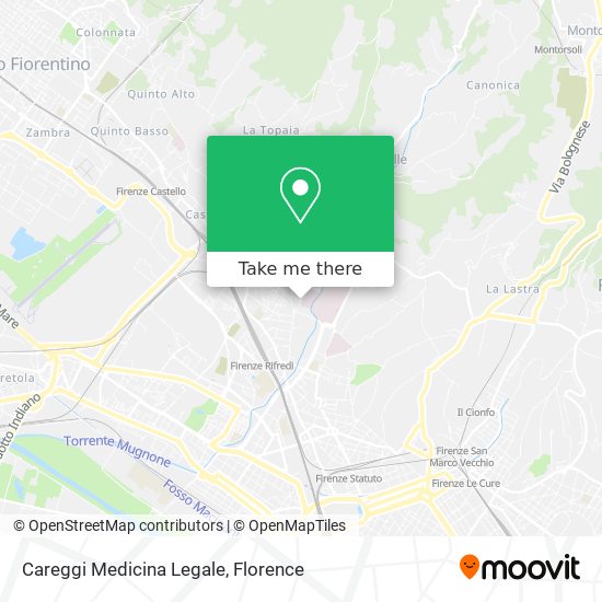 Careggi Medicina Legale map