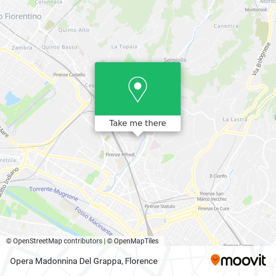 Opera Madonnina Del Grappa map