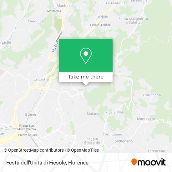 Festa dell'Unità di Fiesole map