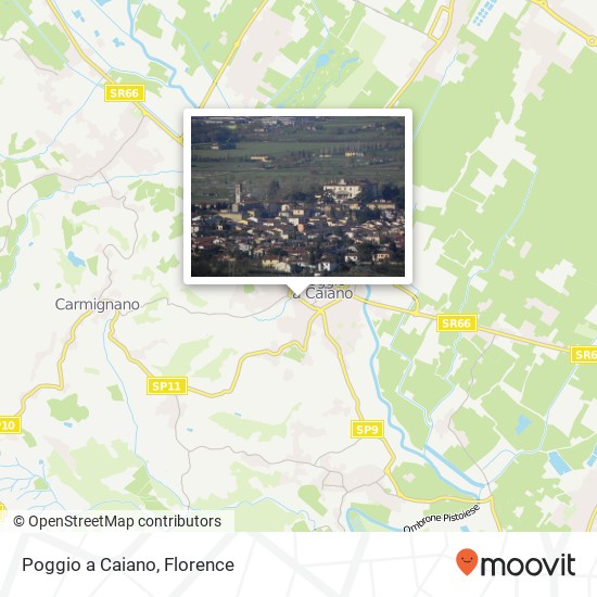 Poggio a Caiano map