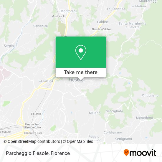 Parcheggio Fiesole map