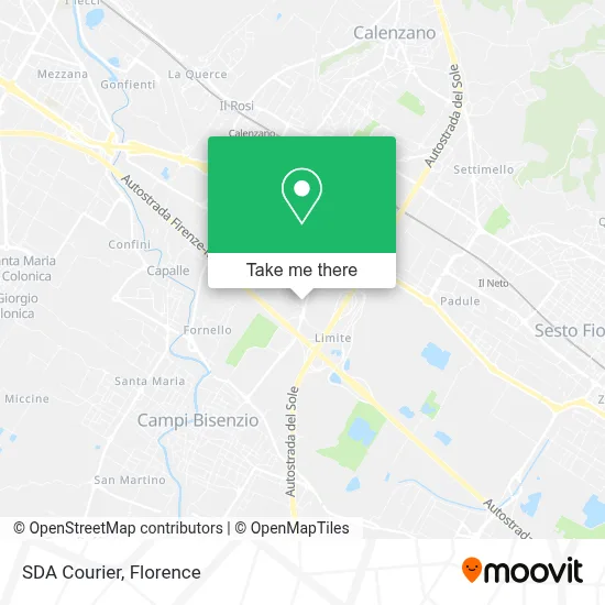 SDA Courier map