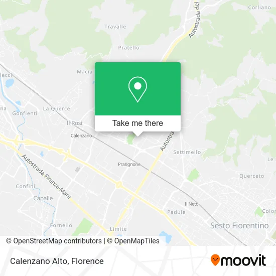 Calenzano Alto map