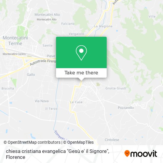 chiesa cristiana evangelica "Gesù e' il Signore" map