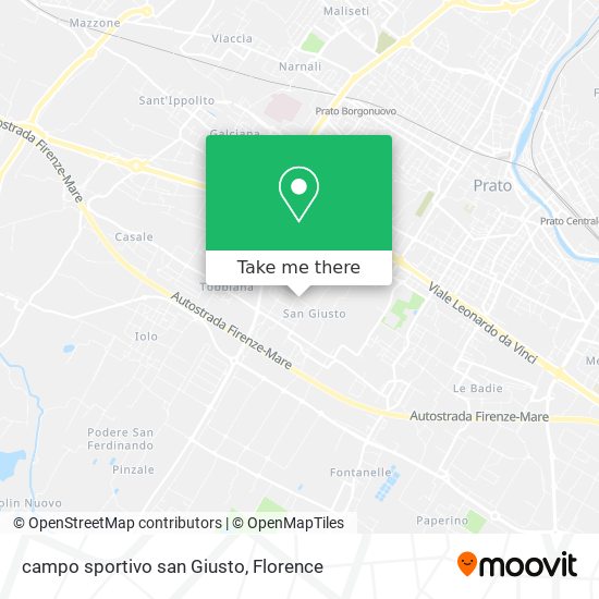campo sportivo san Giusto map