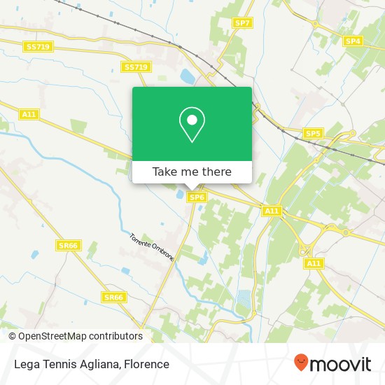 Lega Tennis Agliana map