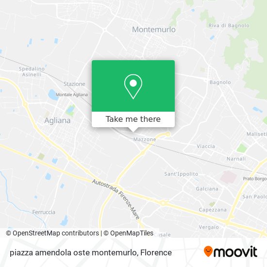 piazza amendola oste montemurlo map