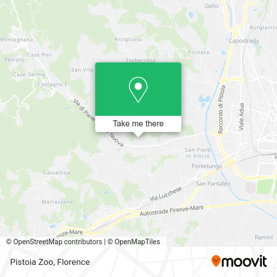 Pistoia Zoo map
