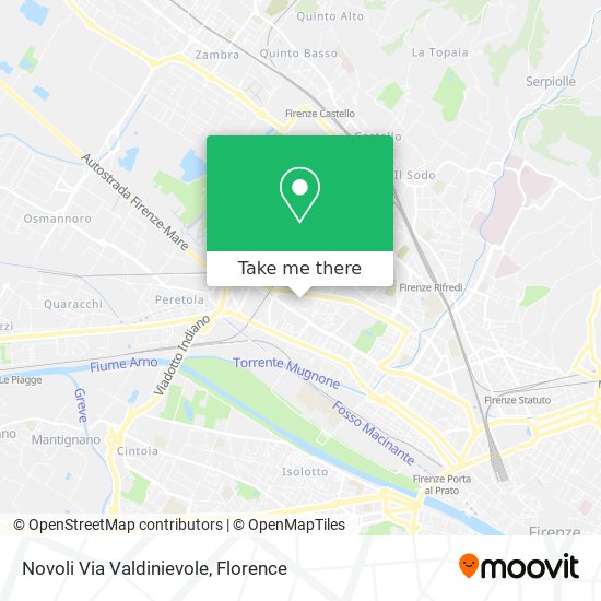 Novoli Via Valdinievole map