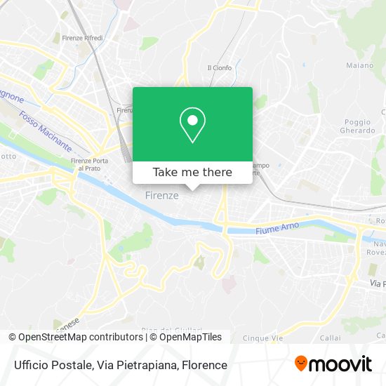 Ufficio Postale, Via Pietrapiana map