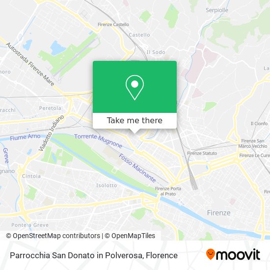 Parrocchia San Donato in Polverosa map
