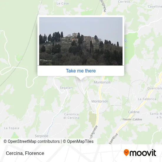 Cercina map