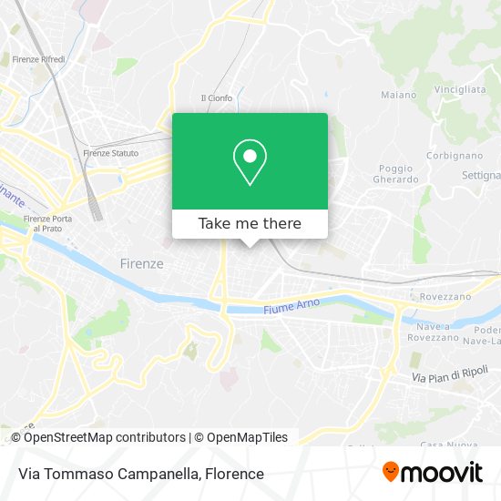 Via Tommaso Campanella map