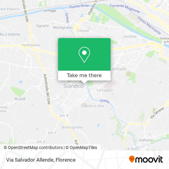 Via Salvador Allende map