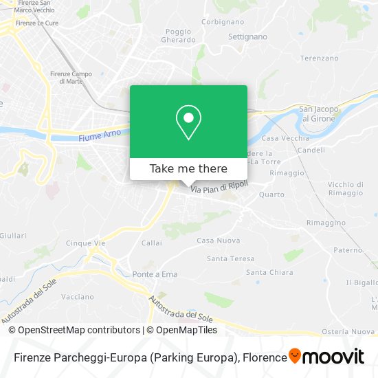 Firenze Parcheggi-Europa (Parking Europa) map