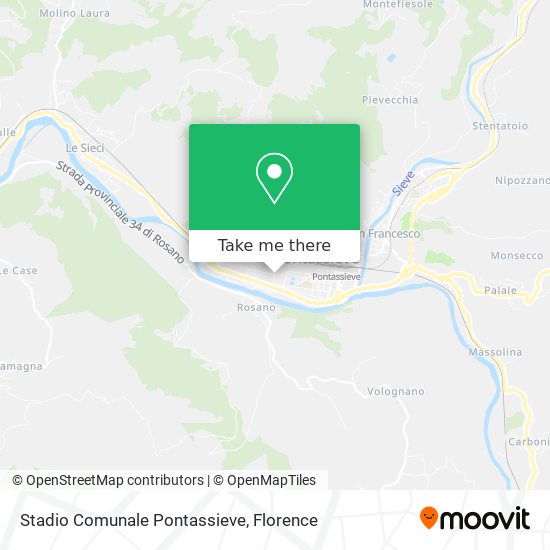 Stadio Comunale Pontassieve map