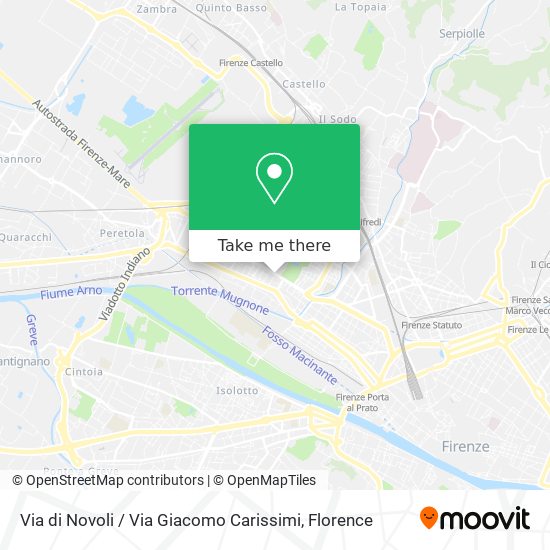 Via di Novoli / Via Giacomo Carissimi map
