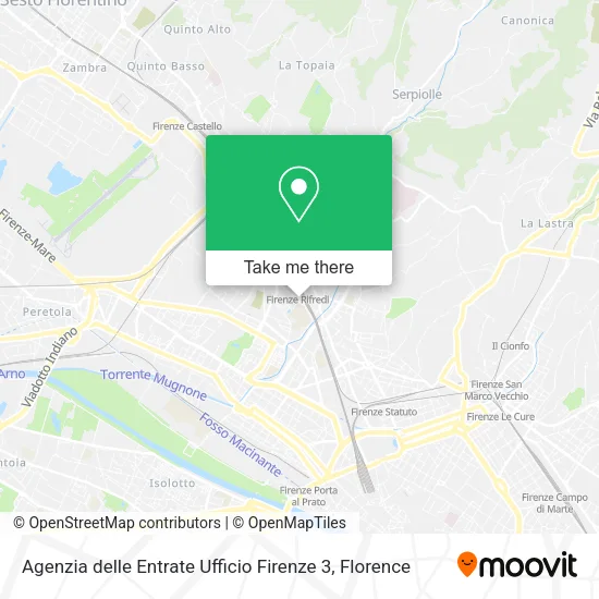 Agenzia delle Entrate Ufficio Firenze 3 map