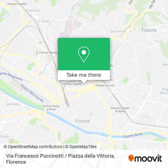 Via Francesco Puccinotti / Piazza della Vittoria map