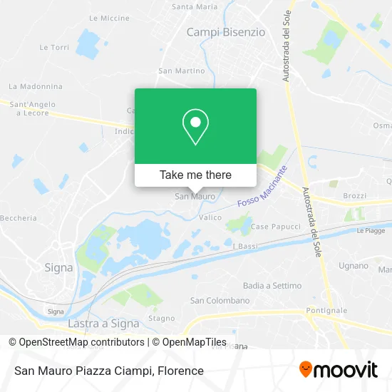 San Mauro Piazza Ciampi map