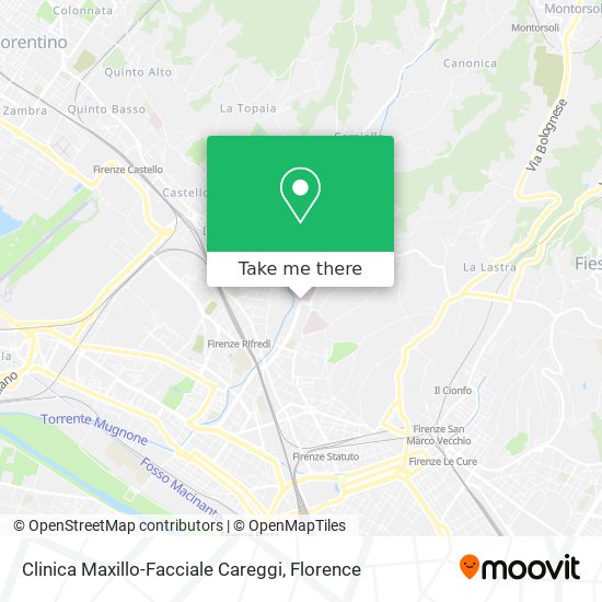 Clinica Maxillo-Facciale Careggi map