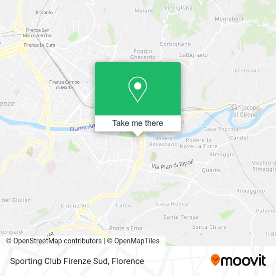 Sporting Club Firenze Sud map