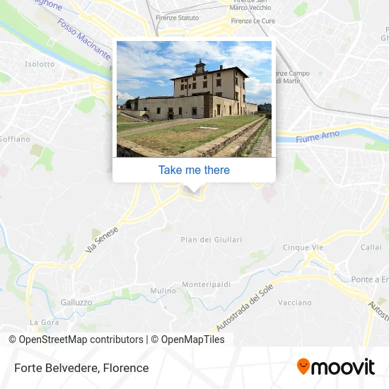 Belvedere Fortress map