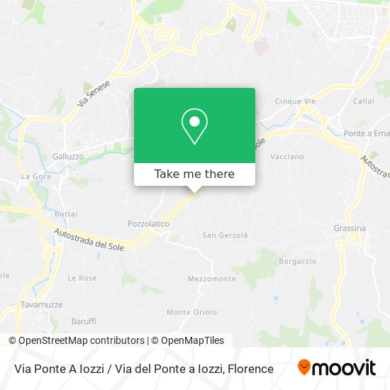 Via Ponte A Iozzi / Via del Ponte a Iozzi map