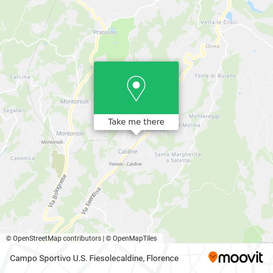 Campo Sportivo U.S. Fiesolecaldine map