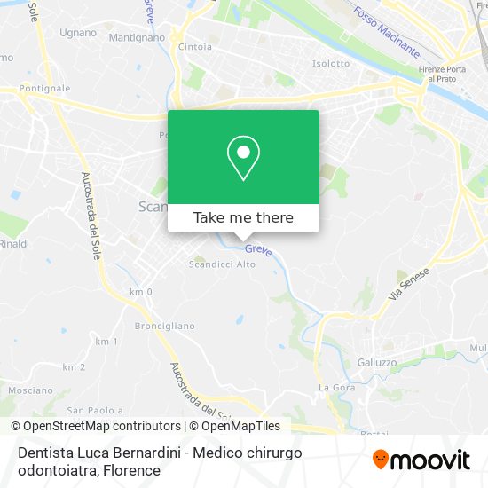 Dentista Luca Bernardini - Medico chirurgo odontoiatra map
