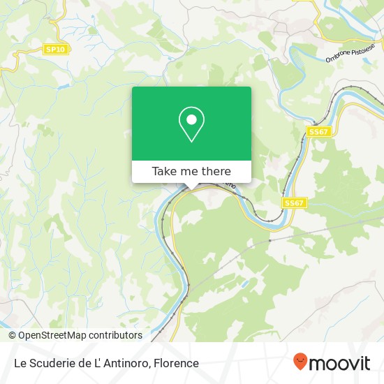 Le Scuderie de L' Antinoro map