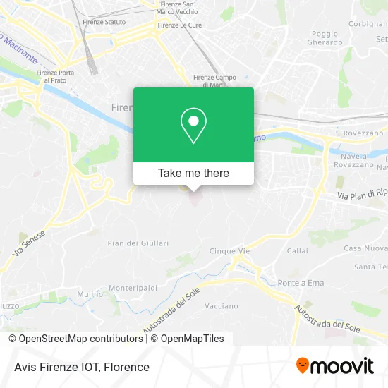Avis Florence IOT map