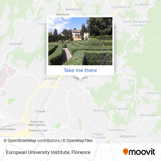 European University Institute map