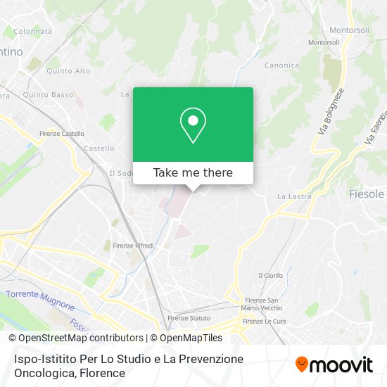 Ispo-Istitito Per Lo Studio e La Prevenzione Oncologica map