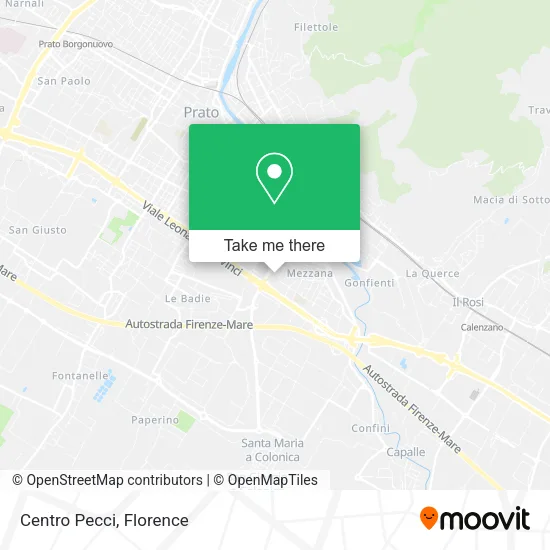 Centro Pecci map