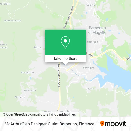 McArthurGlen Designer Outlet Barberino map
