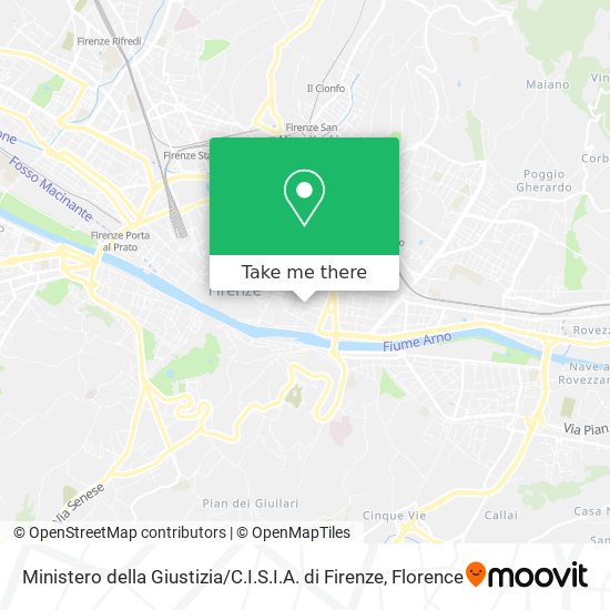 Ministero della Giustizia / C.I.S.I.A. di Firenze map