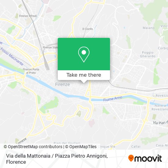 Via della Mattonaia / Piazza Pietro Annigoni map