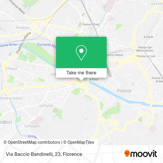 Via Baccio Bandinelli, 23 map