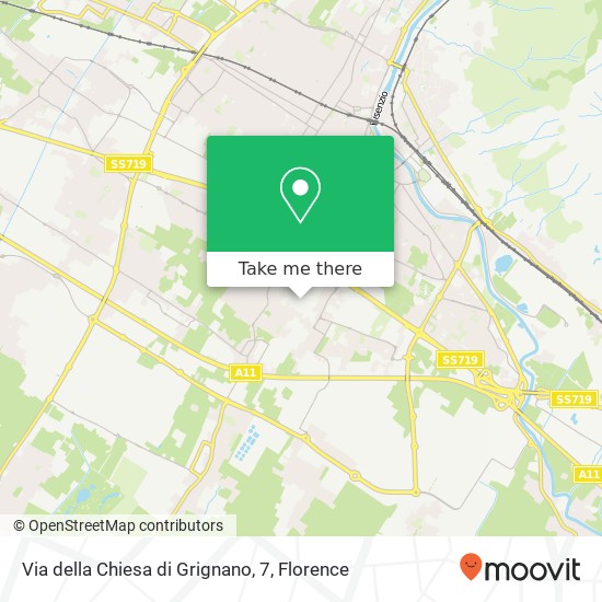Via della Chiesa di Grignano, 7 map