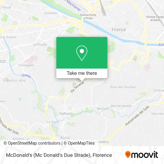 McDonald's (Mc Donald's Due Strade) map